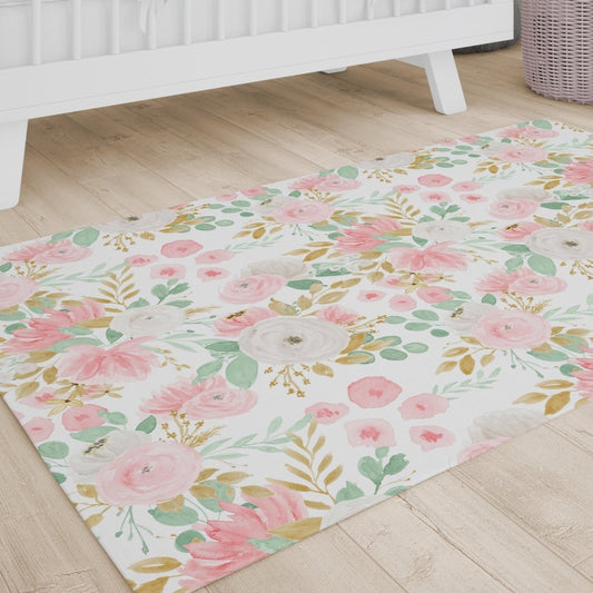 Floral Jungle Nursery Rug - Floral Jungle, gender_girl, Theme_Floral
