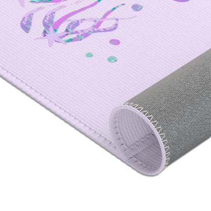 Jewel Mermaids Personalized Nursery Rug - gender_girl, Jewel Mermaids, text