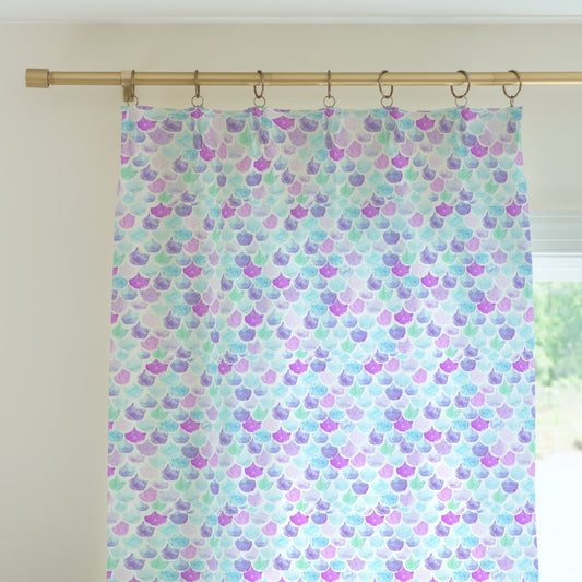Jewel Mermaids Scales Curtain Panel - gender_girl, Jewel Mermaid, Jewel Mermaids
