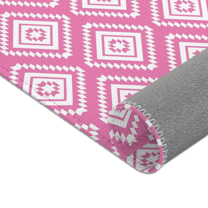Llama Love Pink Aztec Nursery Rug - gender_girl, Llama Love, Theme_Southwestern