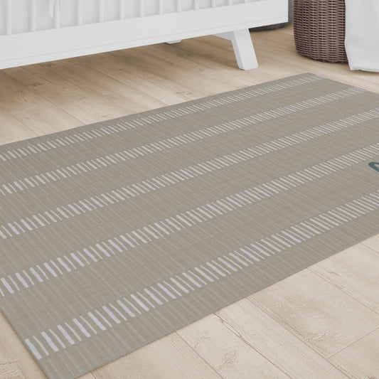 Modern Farmhouse Personalized Nursery Rug - gender_boy, Modern Farmhouse, text