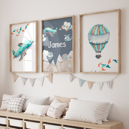 Mountain Adventure Personalized Nursery Art - gender_boy, Mountain Adventure, text