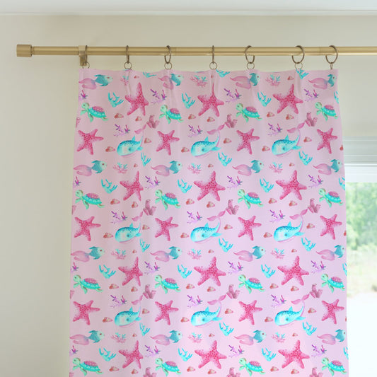 Ocean Girl Curtain Panel - gender_girl, Ocean Girl, Theme_Ocean