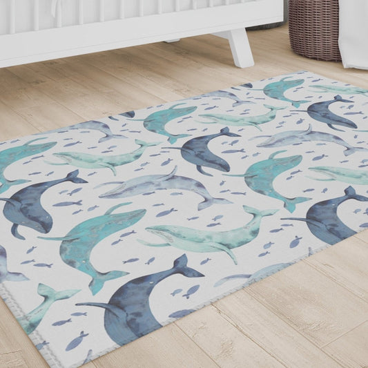 Oh Whale! Nursery Rug - gender_boy, gender_neutral, Oh Whale!