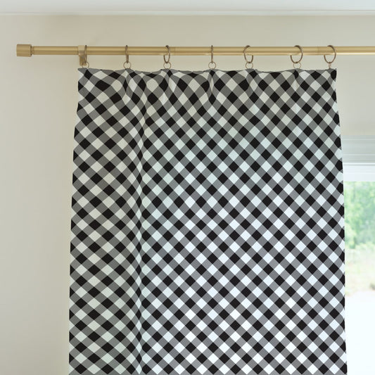 On the Farm Gingham Plaid Curtain Panel - gender_boy, gender_neutral, On the Farm