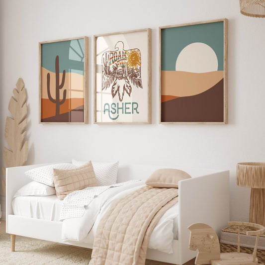 Roam Free Personalized Nursery Art - gender_boy, Roam Free, text