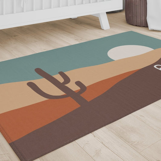 Roam Free Personalized Nursery Rug - gender_boy, Roam Free, text