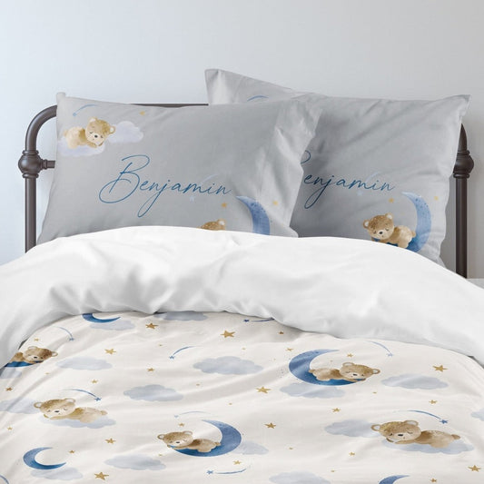Teddy Bear Kids Bedding Set (Comforter or Duvet Cover) - gender_boy, Teddy Bear, text