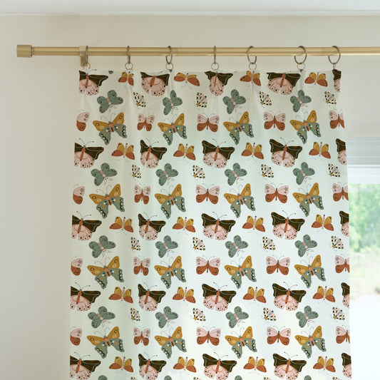 Vintage Butterfly Curtain Panel - gender_girl, Theme_Butterfly, Vintage Butterfly