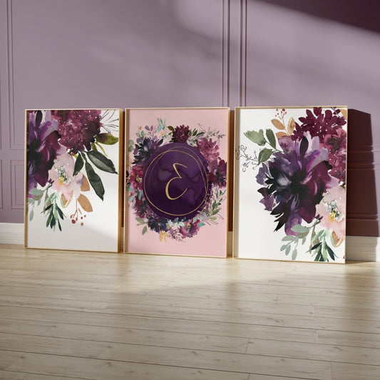 Whisper Floral Personalized Nursery Art - gender_girl, text, Theme_Floral