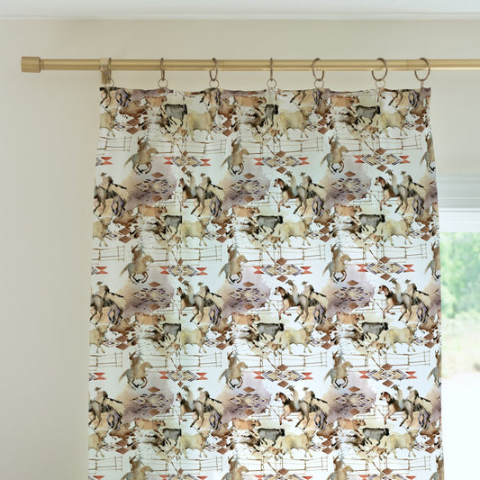Wild West Cowboy Curtain Panel - gender_boy, Theme_Farm, Theme_Southwestern
